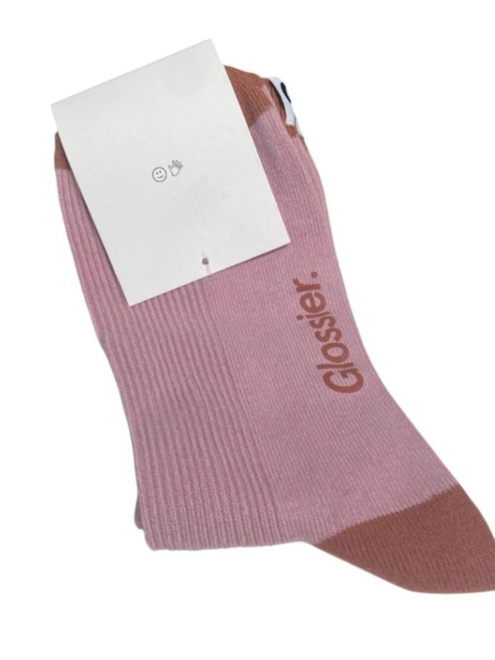 NWT Glossier SOCKS Flamingo Pink Clay LIMITED EDITION One Size Sold Out RARE
